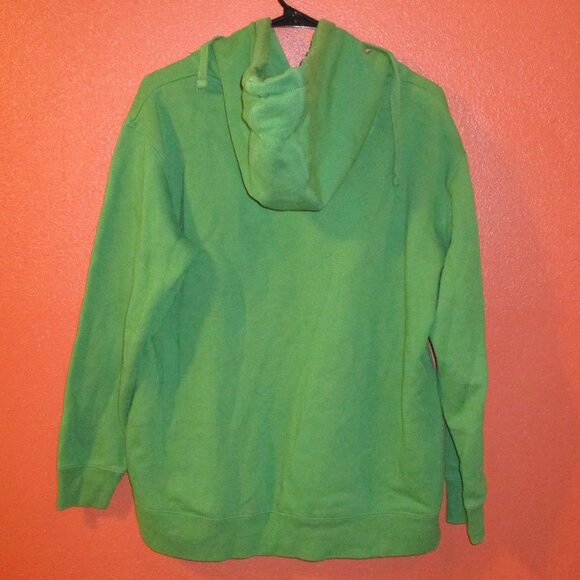 John Deere Woman Large Green Yellow Black Graphic Long Sleeve Pullover Hoodie - Picture 5 of 7